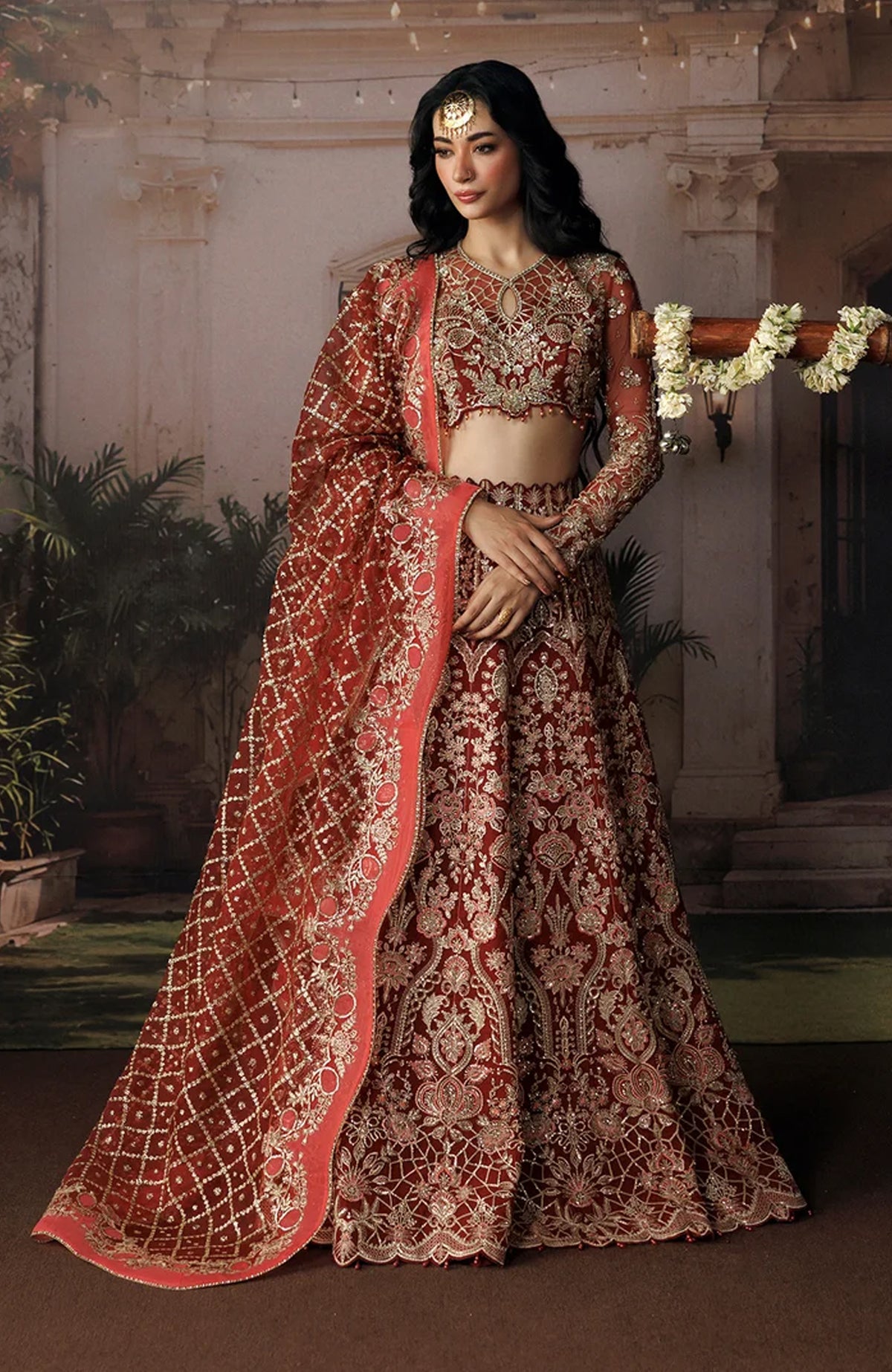 Shehnai by Afrozeh Unstitched Hand work Organza 3 Piece Suit- AFRSHNF -04-RUKHSAN - Wedding Collection