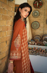 Broadway  Echoes of Registan By Mushq  Unstitched Embroidered Jacquard 3 Piece Suit -MSQBDWY- RUMI SUNSET- Winter Collection