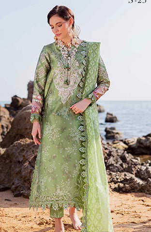 The Silk by Nureh Unstitched Embroidred  3 Piece Suits  - NRTSLK-23- Formal Collection