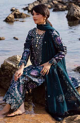 The Silk by Nureh Unstitched Embroidred  3 Piece Suits  - NRTSLK-27- Formal Collection