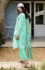Lifestyle By Rang Rasiya Unstitched Lawn Printed 3 Piece Suit  - RRLSPL -Sage - Summer Collection