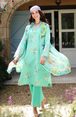 Lifestyle By Rang Rasiya Unstitched Lawn Printed 3 Piece Suit  - RRLSPL -Sage - Summer Collection