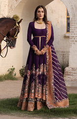 The Doll House By Hussain Rehar Unstitched Korean Silk Embroidered  3 Piece Suit -HRDLHF13-Shabnam-  Festive Collection