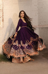 The Doll House By Hussain Rehar Unstitched Korean Silk Embroidered  3 Piece Suit -HRDLHF13-Shabnam-  Festive Collection