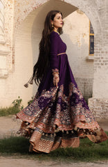 The Doll House By Hussain Rehar Unstitched Korean Silk Embroidered  3 Piece Suit -HRDLHF13-Shabnam-  Festive Collection