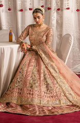 Jhil Mill By Maria Osama Khan Unstitched Hand Embroidered 3 Piece - MOKJM25F-Shehnai- Wedding Collection