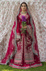The Doll House By Hussain Rehar Unstitched Korean Silk Embroidered  3 Piece Suit -HRDLHF06-Sher Bano-  Festive Collection