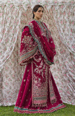 The Doll House By Hussain Rehar Unstitched Korean Silk Embroidered  3 Piece Suit -HRDLHF06-Sher Bano-  Festive Collection