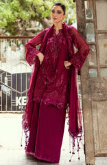 CHIFFON'25 By Qalamkar Unstitched Embroidered Suit 3 Piece -QLMCH25F02- Siofe- Festive Collection
