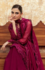 CHIFFON'25 By Qalamkar Unstitched Embroidered Suit 3 Piece -QLMCH25F02- Siofe- Festive Collection