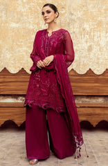CHIFFON'25 By Qalamkar Unstitched Embroidered Suit 3 Piece -QLMCH25F02- Siofe- Festive Collection