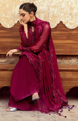 CHIFFON'25 By Qalamkar Unstitched Embroidered Suit 3 Piece -QLMCH25F02- Siofe- Festive Collection