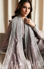 Siraya by Zarif Unstitched Embroidered Chiffon 3 Piece Suit - ZRFSRYF-05-SITARA- Wedding Collection