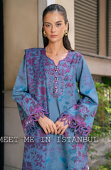 Meet Me in Istanbul By Rangrasiya Unstitched Embroidered Khaddar 3 Piece Suit - RRMIKHDW-SKYE- Winter Collection