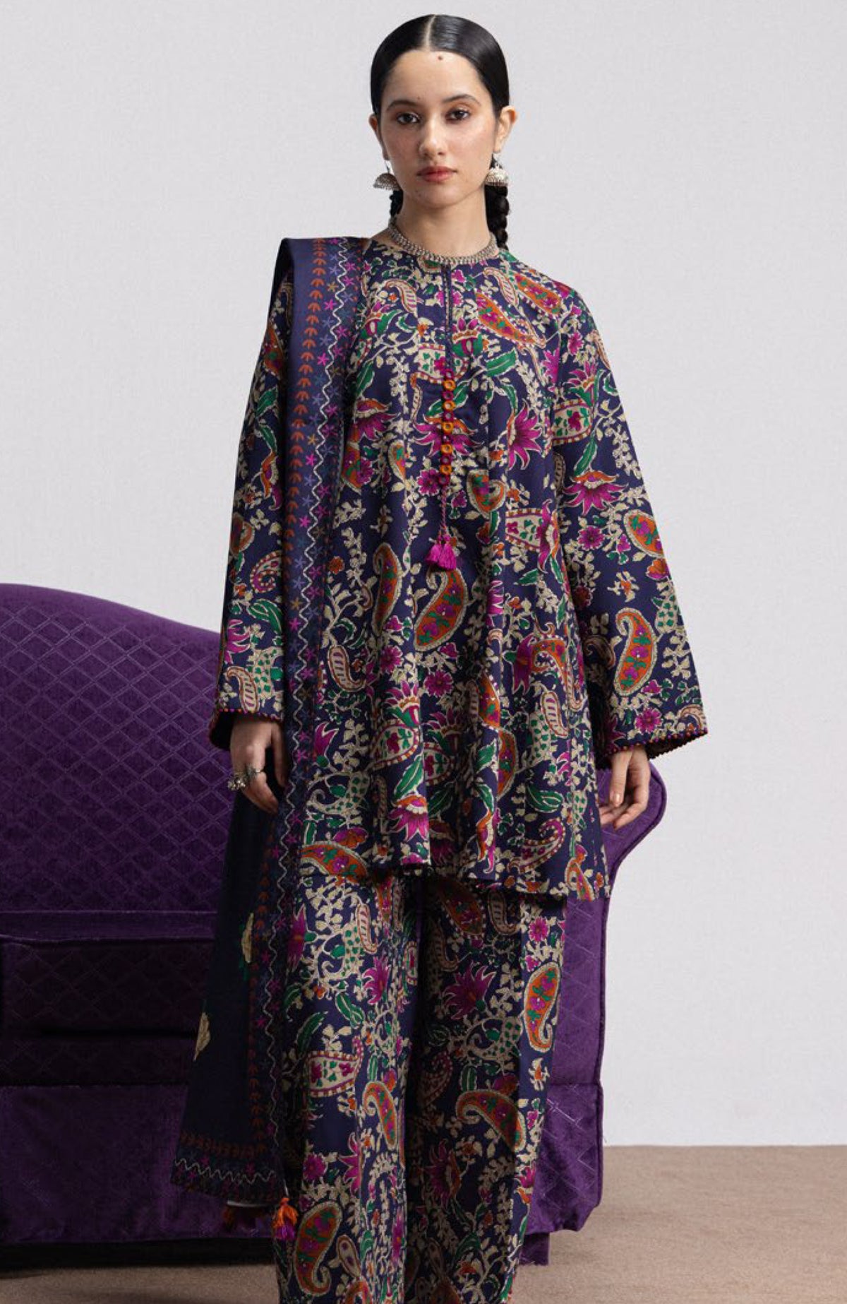 Coco Prints Vol-4 By Zara Shahjahan Unstitched Lawn Printed 3 Piece Suit - CCZSV4LP-6A- SOFIA- Summer Collection