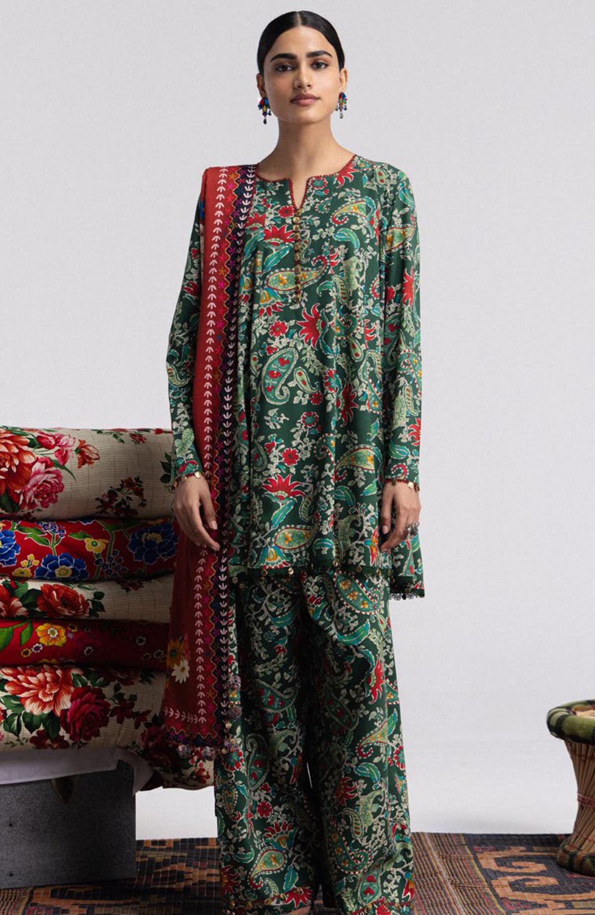 Coco Prints Vol-4 By Zara Shahjahan Unstitched Lawn Printed 3 Piece Suit - CCZSV4LP-6B- SOFIA- Summer Collection