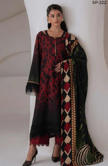 Signature Prints by Nureh Unstitched Printed Marina 3 Piece Suit - NRHSGNP-222  - Winter Collection