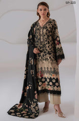 Signature Prints by Nureh Unstitched Printed Marina 3 Piece Suit - NRHSGNP-223  - Winter Collection