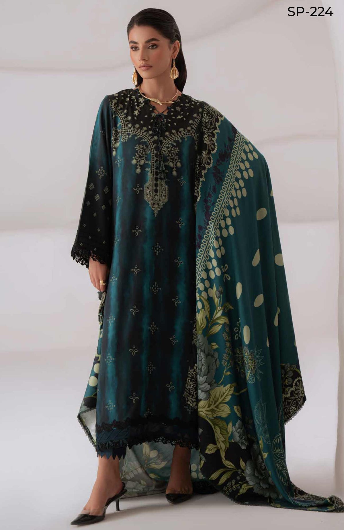 Signature Prints by Nureh Unstitched Printed Marina 3 Piece Suit - NRHSGNP-224  - Winter Collection