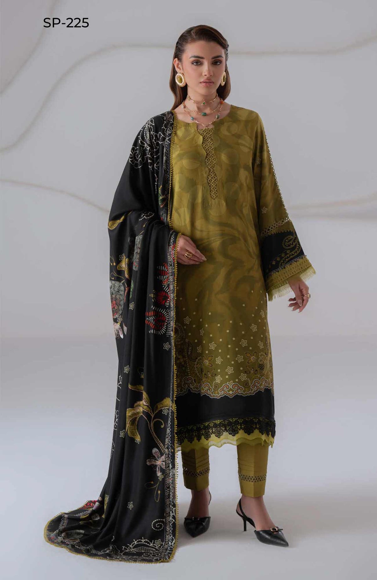 Signature Prints by Nureh Unstitched Printed Marina 3 Piece Suit - NRHSGNP-225 - Winter Collection