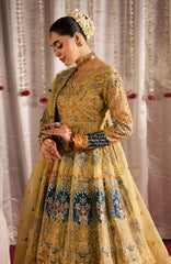 Jhil Mill By Maria Osama Khan Unstitched Hand Embroidered 3 Piece - MOKJM25F- Sunheri