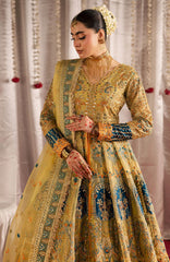 Jhil Mill By Maria Osama Khan Unstitched Hand Embroidered 3 Piece - MOKJM25F- Sunheri