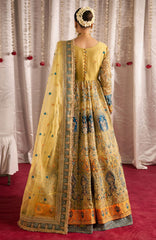 Jhil Mill By Maria Osama Khan Unstitched Hand Embroidered 3 Piece - MOKJM25F- Sunheri