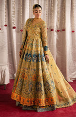 Jhil Mill By Maria Osama Khan Unstitched Hand Embroidered 3 Piece - MOKJM25F- Sunheri