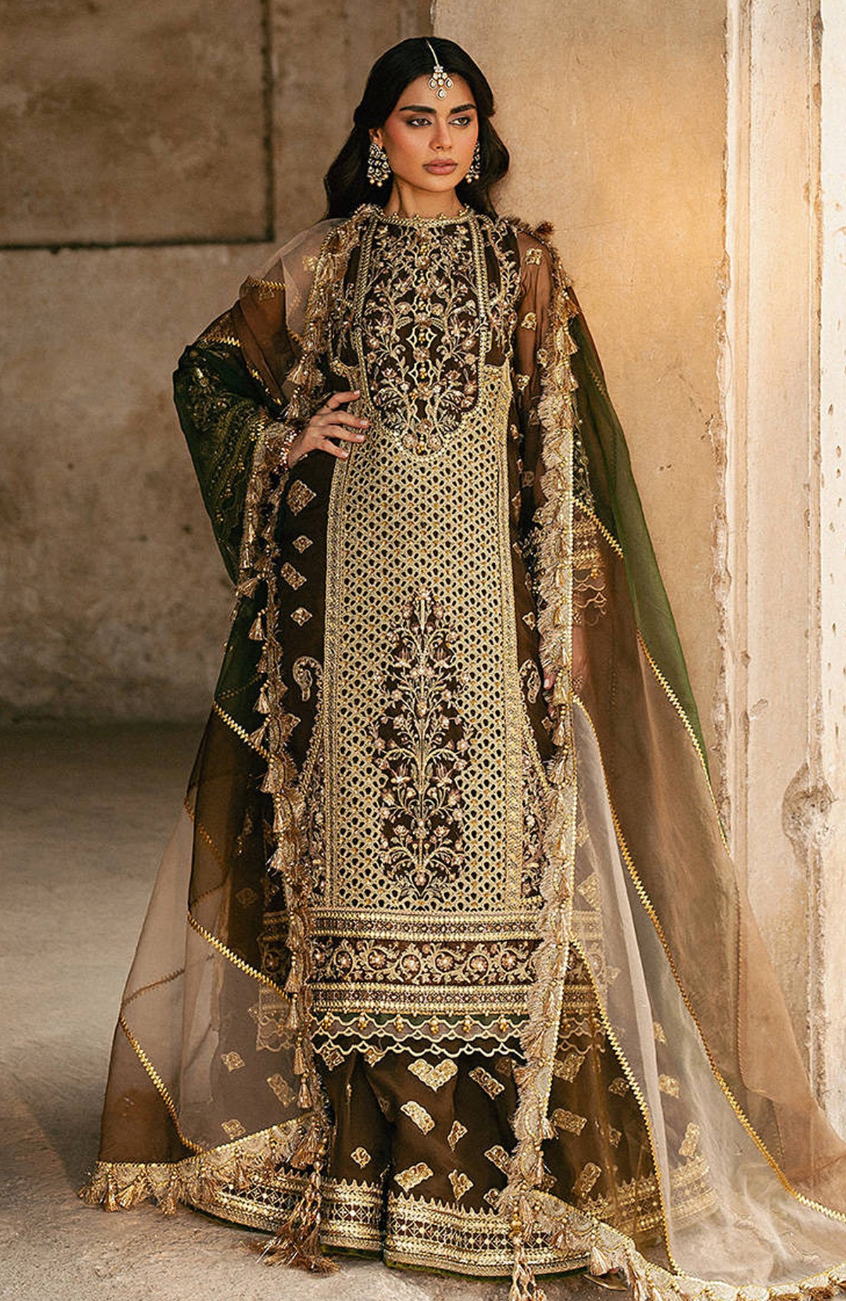 Zarlish Unstitched Festive25' by Mohsin Naveed Ranjha Unstitched Embroidered 3 Piece - MNRZR25F7- Tabeer - Wedding Collection