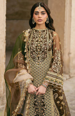 Zarlish Unstitched Festive25' by Mohsin Naveed Ranjha Unstitched Embroidered 3 Piece - MNRZR25F7- Tabeer - Wedding Collection
