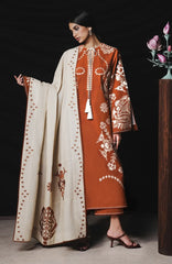 Karandi AW Edit 1 by Jugnu Lahore Unstitched Embroidered Karandi 3 Piece Suit - JUGKRDW-Tazetta - Winter Collection