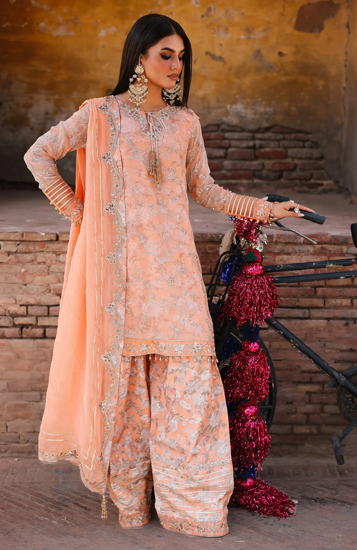 VASAL Vol-III By Charizma Unstitched Embroidered Chiffon 3 piece Suit - CHZVSL25F19- Summer Collection