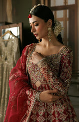Shehnai by Afrozeh Unstitched Hand work Organza 3 Piece Suit- AFRSHNF -10-VIRSA - Wedding Collection