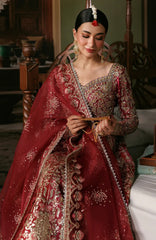 Shehnai by Afrozeh Unstitched Hand work Organza 3 Piece Suit- AFRSHNF -10-VIRSA - Wedding Collection