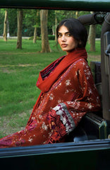 Wilderness by Elaf Unstitched Embroidered Pashmina Shawl  3 Piece Suit ELFWLDW- 2B- WANDER - Winter Collection