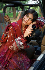 Wilderness by Elaf Unstitched Embroidered Pashmina Shawl  3 Piece Suit ELFWLDW- 2B- WANDER - Winter Collection