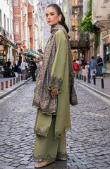 Meet Me in Istanbul By Rangrasiya Unstitched Embroidered Khaddar 3 Piece Suit - RRMIKHDW-WILLOW- Winter Collection