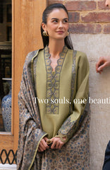 Meet Me in Istanbul By Rangrasiya Unstitched Embroidered Khaddar 3 Piece Suit - RRMIKHDW-WILLOW- Winter Collection