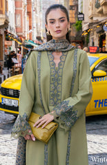 Meet Me in Istanbul By Rangrasiya Unstitched Embroidered Khaddar 3 Piece Suit - RRMIKHDW-WILLOW- Winter Collection