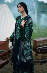 Wilderness by Elaf Unstitched Embroidered Pashmina Shawl  3 Piece Suit ELFWLDW- 1A- WINTERMINT  - Winter Collection