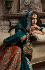 The Doll House By Hussain Rehar Unstitched Korean Silk Embroidered  3 Piece Suit -HRDLHF07-Zarin-  Festive Collection