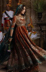 The Doll House By Hussain Rehar Unstitched Korean Silk Embroidered  3 Piece Suit -HRDLHF07-Zarin-  Festive Collection