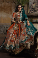 The Doll House By Hussain Rehar Unstitched Korean Silk Embroidered  3 Piece Suit -HRDLHF07-Zarin-  Festive Collection