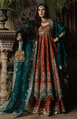 The Doll House By Hussain Rehar Unstitched Korean Silk Embroidered  3 Piece Suit -HRDLHF07-Zarin-  Festive Collection