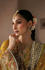 Shehnai by Afrozeh Unstitched Hand work Organza 3 Piece Suit- AFRSHNF -03-ZARMINAY - Wedding Collection