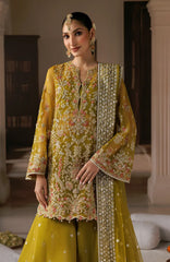 Shehnai by Afrozeh Unstitched Hand work Organza 3 Piece Suit- AFRSHNF -03-ZARMINAY - Wedding Collection