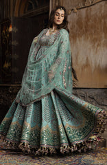 The Doll House By Hussain Rehar Unstitched Korean Silk Embroidered  3 Piece Suit -HRDLHF12-Zeenat-  Festive Collection