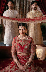 Noor- E- Naaz By Imrozia Unstitched Embroidered 3 Piece - IMRNZ25F54- Zeenat- Wedding Collection