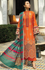 Chikankari By Zainab Chottani Unstitched Lawn Embroidered 3 Piece - ZC25CK-Zyna 1A- Summer Collection