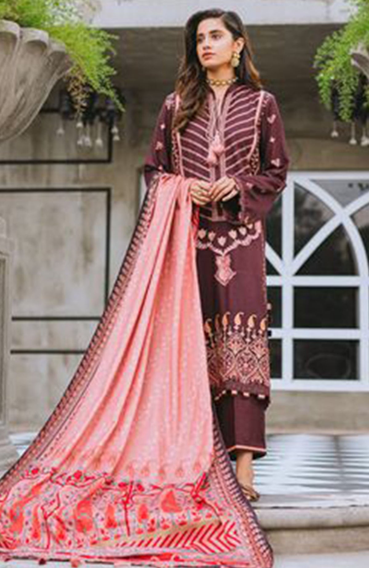 Luxury Winter Edit'21 By Aabyaan Unstitched 3 Piece-ABYWE21LN6- Winter Collection
